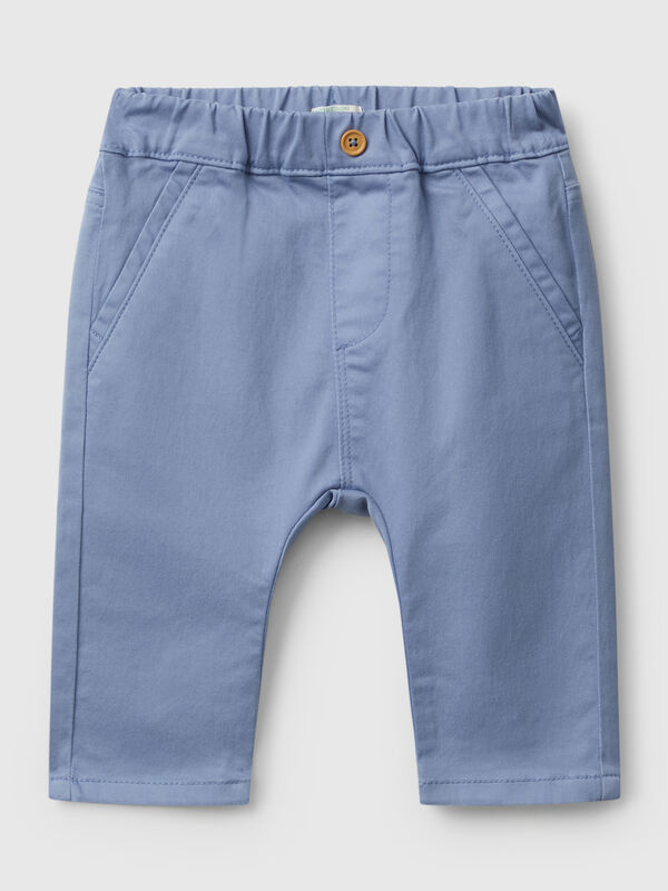 Trousers in stretch cotton blend New Born (0-18 months)