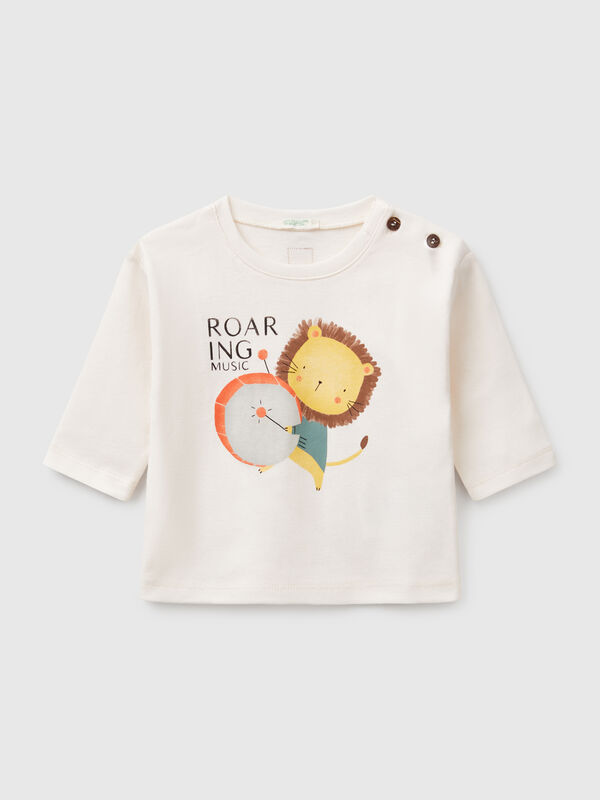 T-shirt with animal print  New Born (0-18 months)