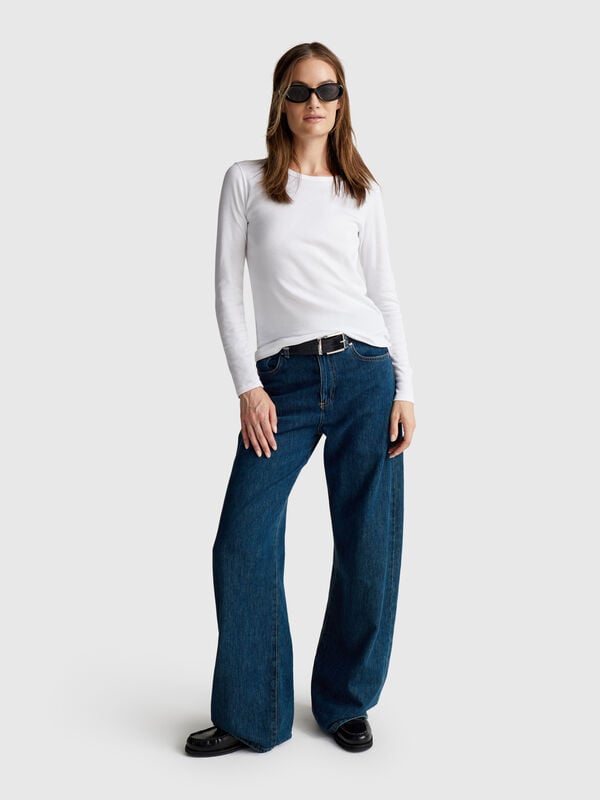 Long sleeve 100% cotton t-shirt Women