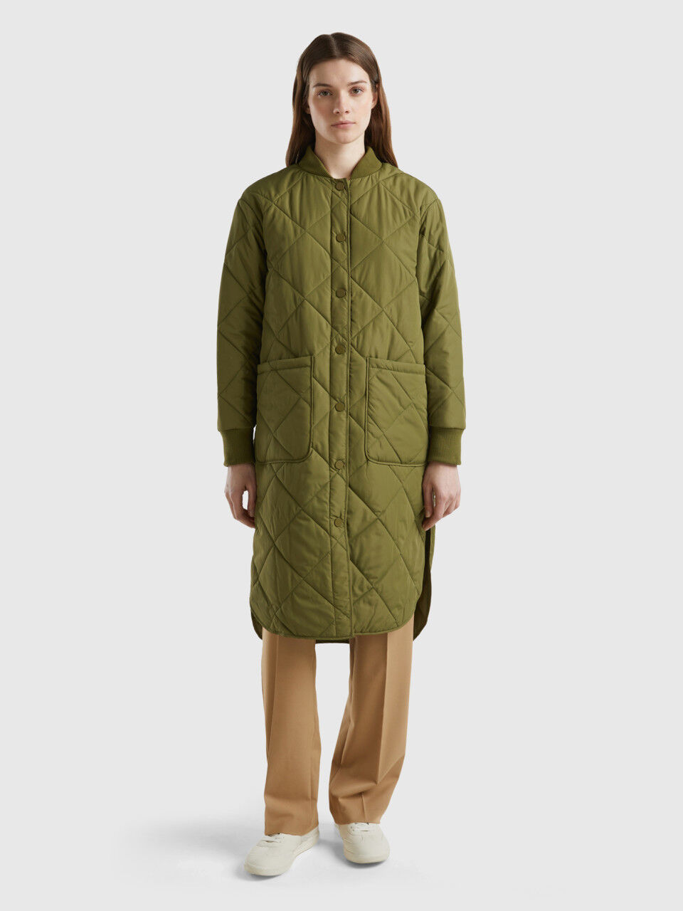 Trendy Coats Women s Apparel 2024 Benetton