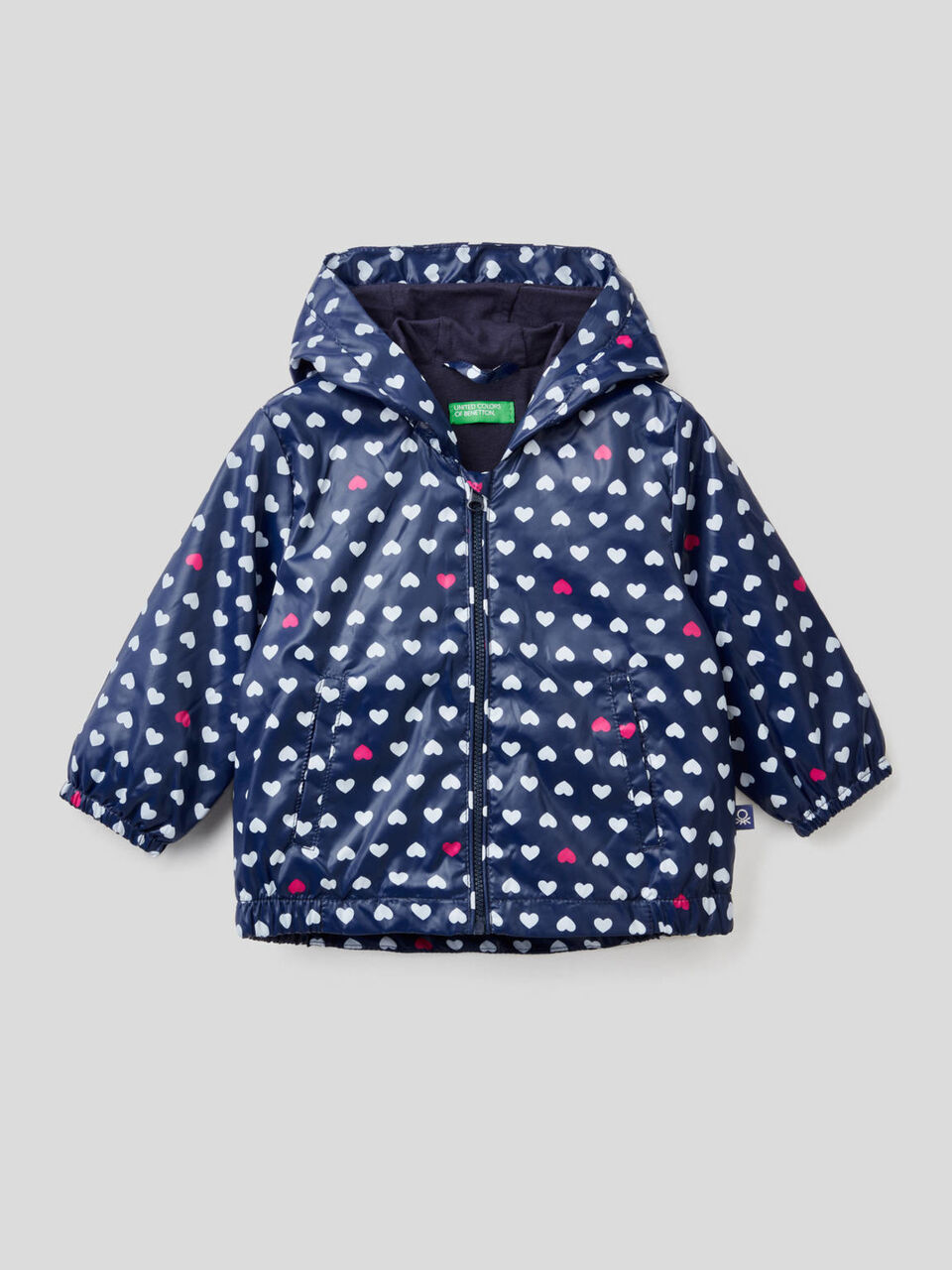 Printed jacket with hood image number null