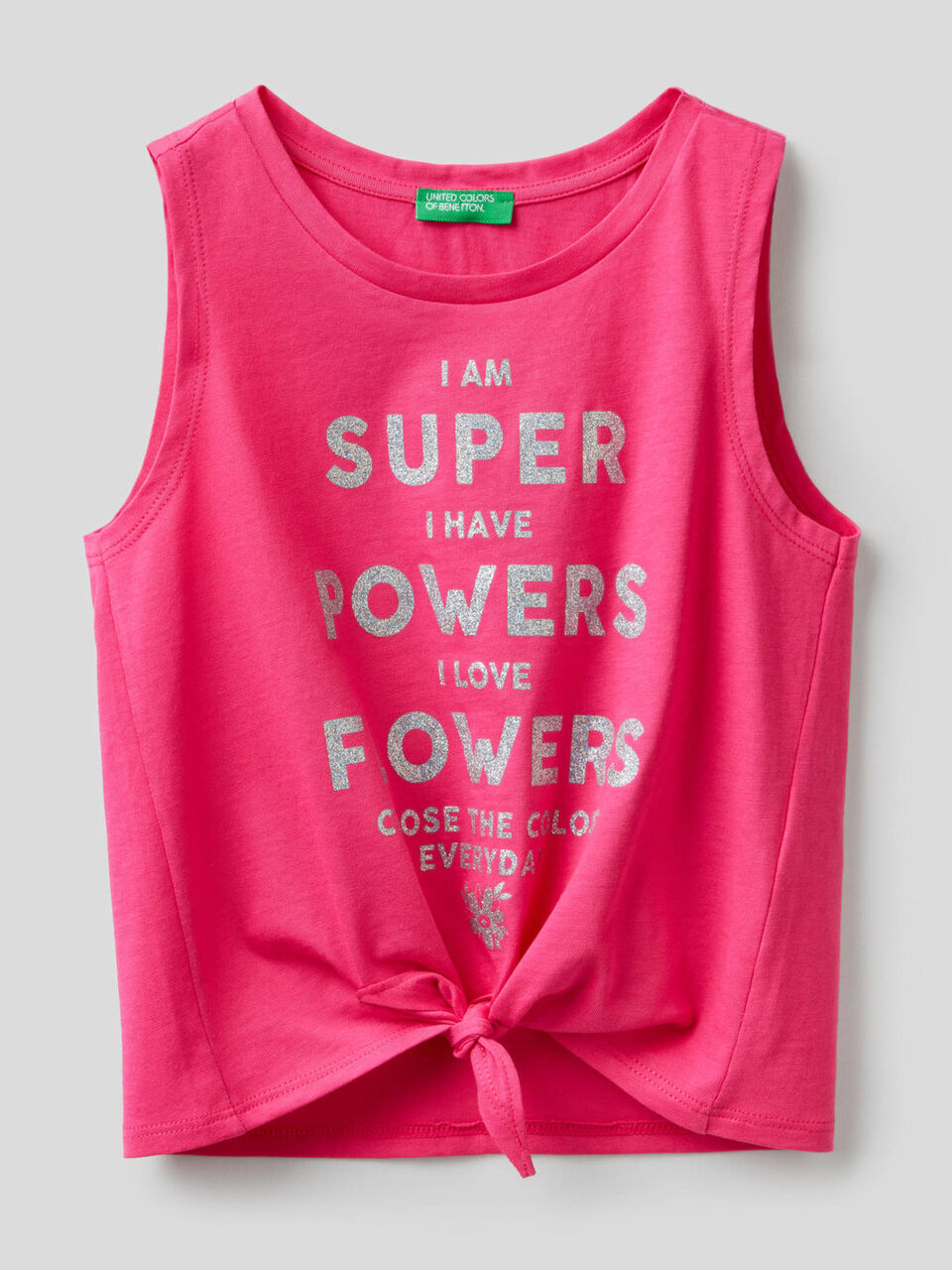 Sleeveless top with bow image number null