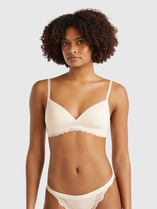 Padded bra in stretch Modal Women