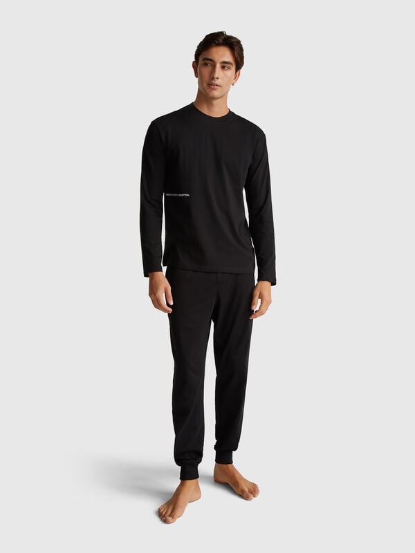 Trousers with elastic logo Men