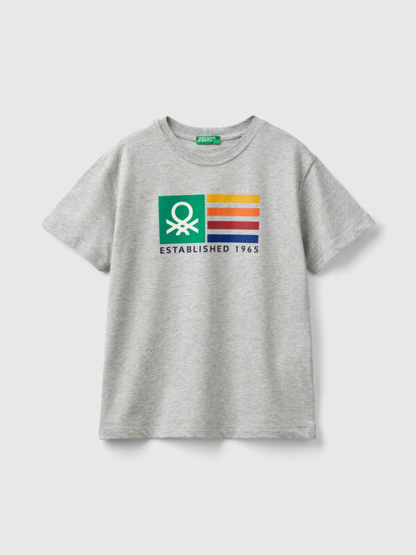 Short sleeve t-shirt in 100% organic cotton Junior Boy