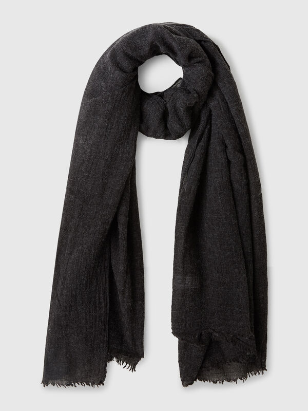 Lightweight wool blend scarf Men