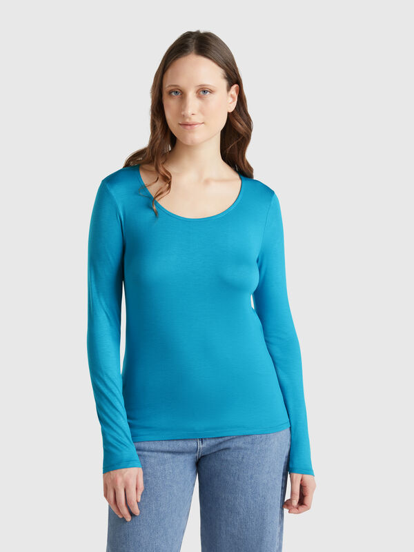 Slim fit stretch viscose t-shirt Women