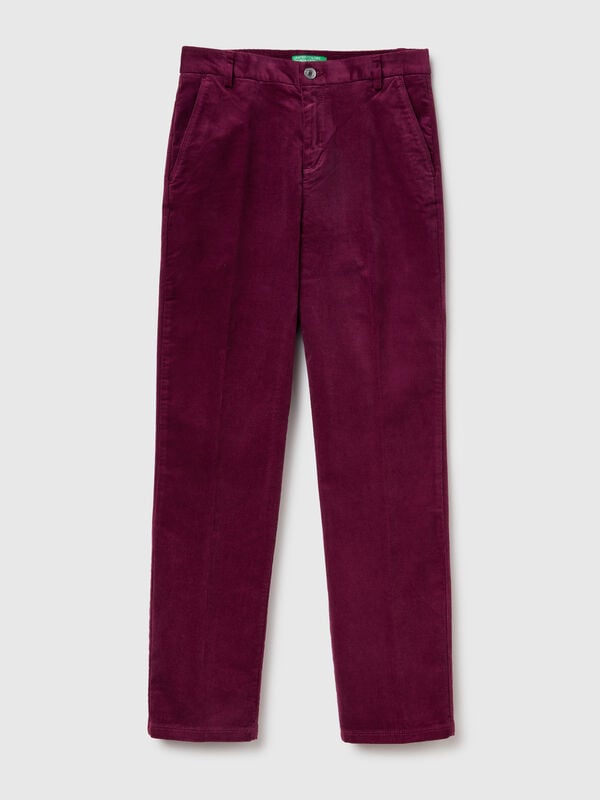 Stretch velvet chinos Stretch velvet chinos Women
