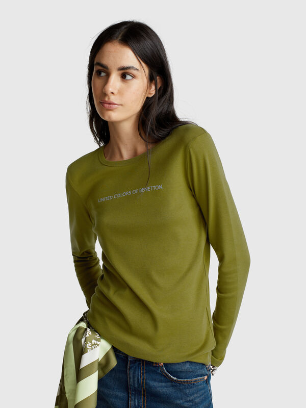 100% cotton long sleeve t-shirt Women