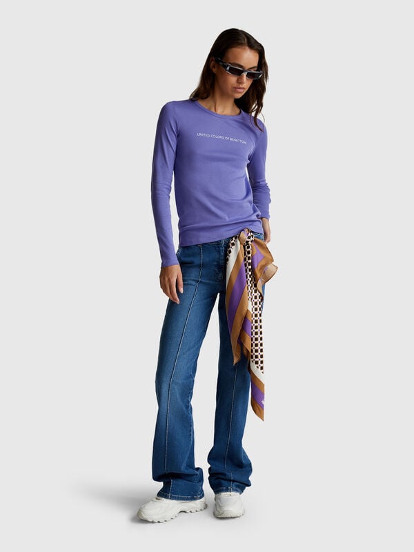 100% cotton long sleeve t-shirt Women