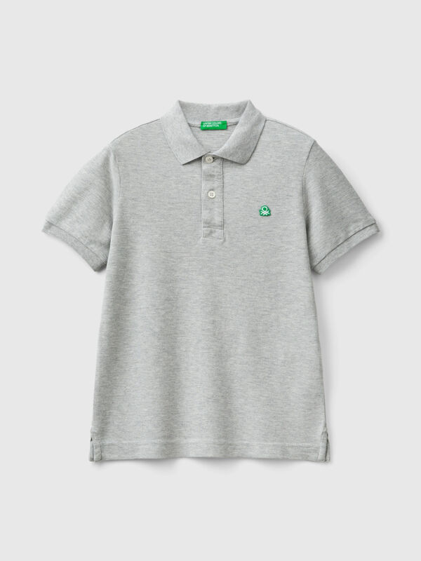 Slim fit polo in 100% organic cotton Junior Boy