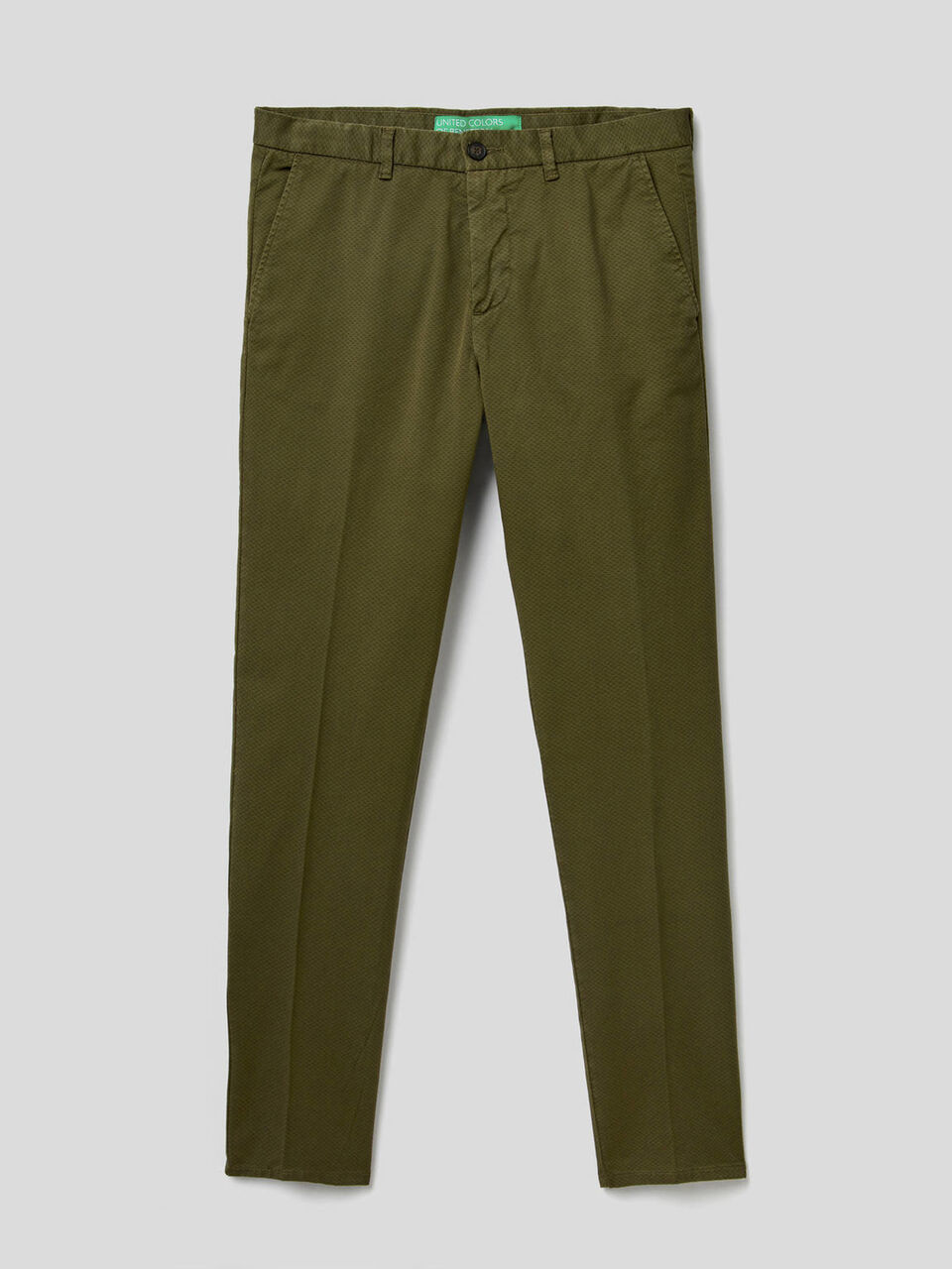 Slim fit chinos in stretch cotton image number null