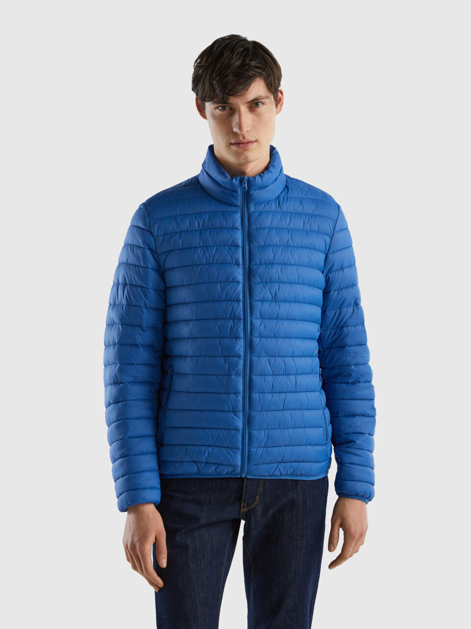 Padded jacket with recycled wadding
