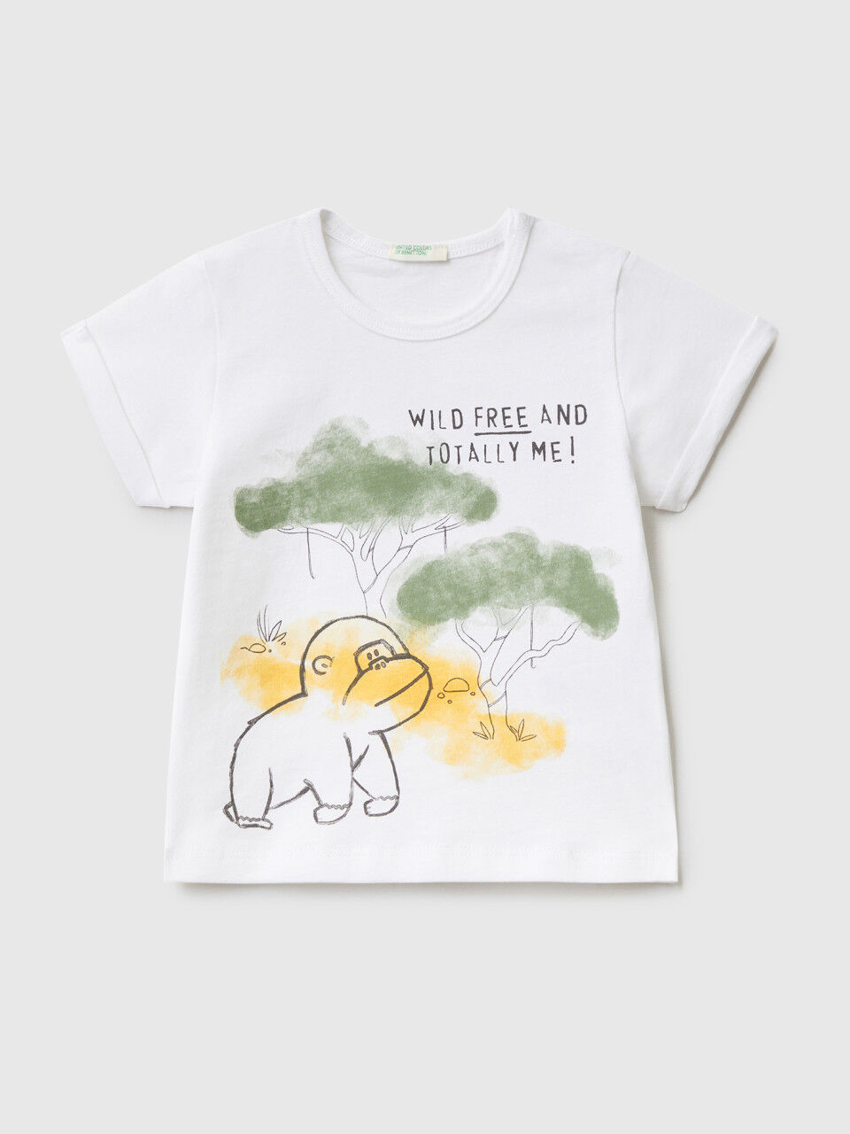T-shirt with print in organic cotton