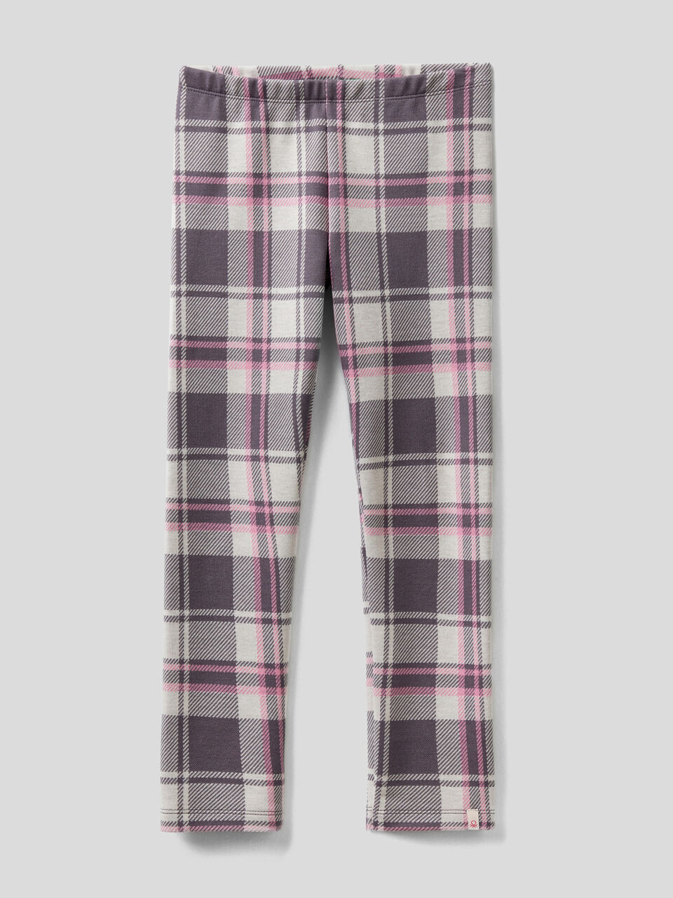 Jacquard check leggings image number 1