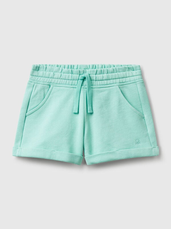100% cotton fleece shorts Junior Girl