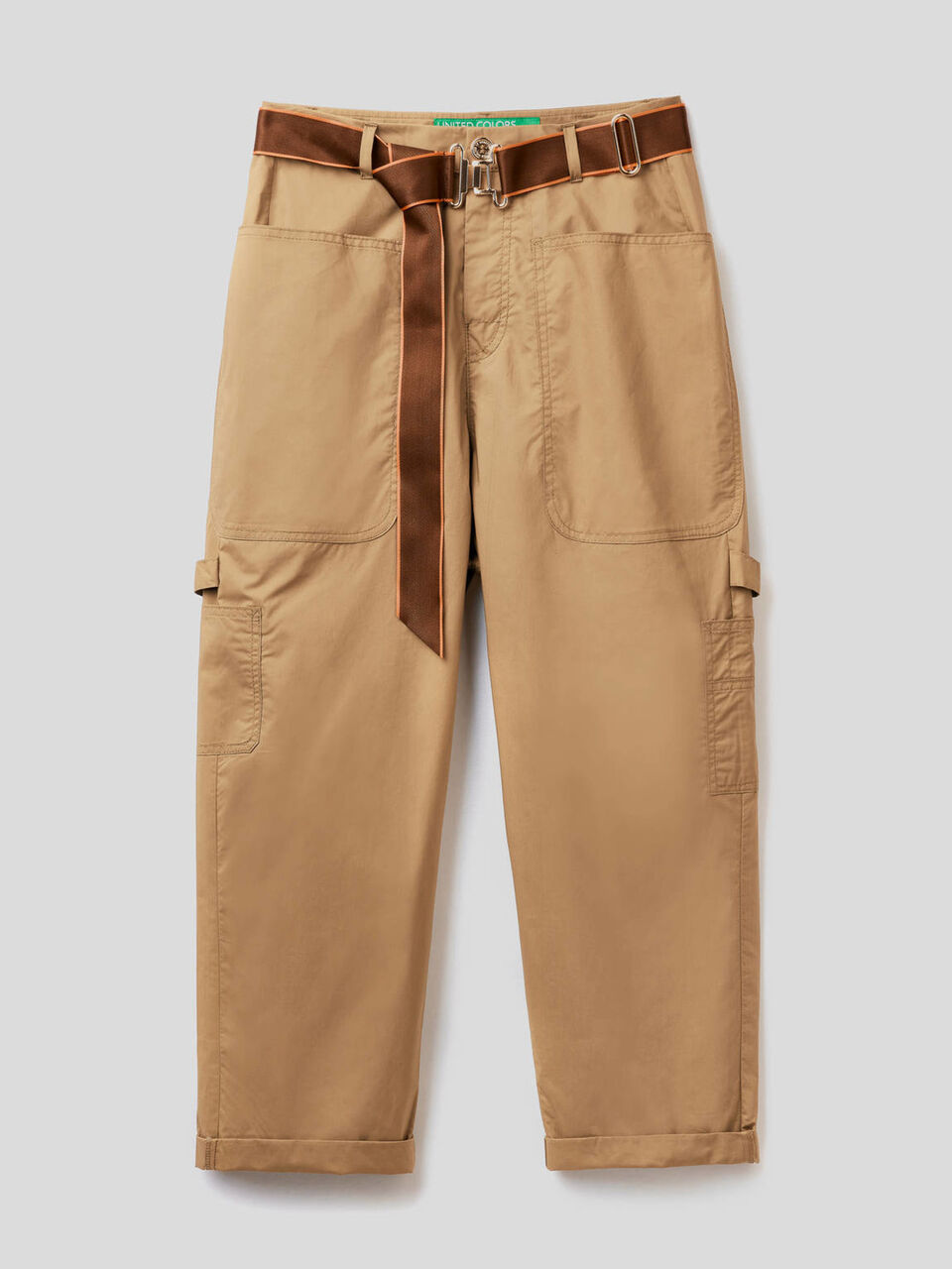 Cargo pants with belt image number 1