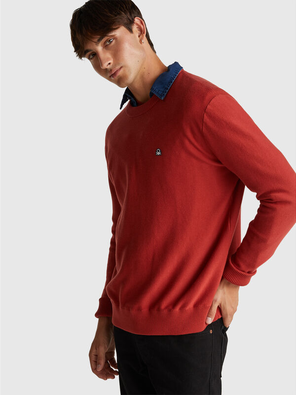 Sweater in pure cotton Men