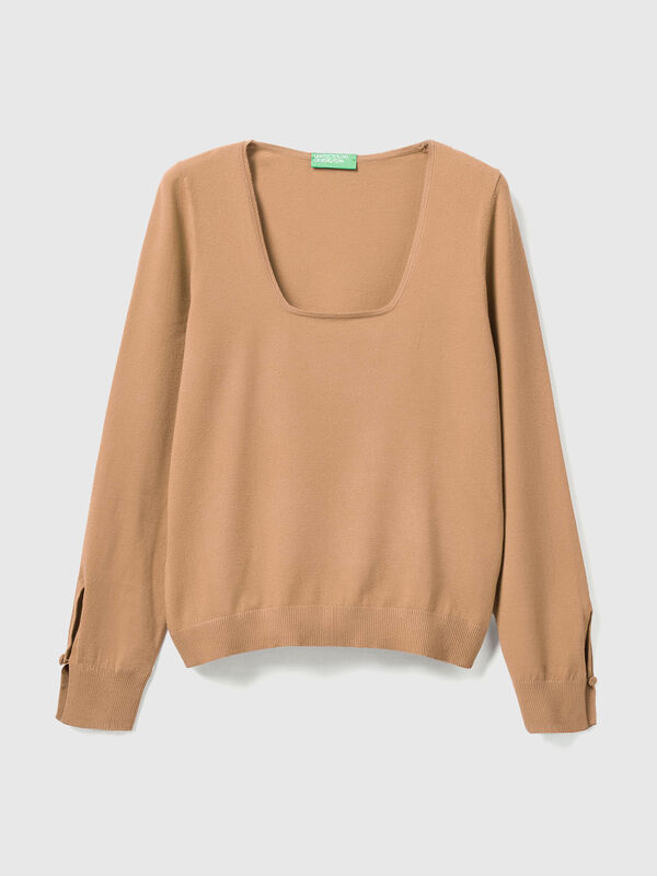 Square neck sweater Women
