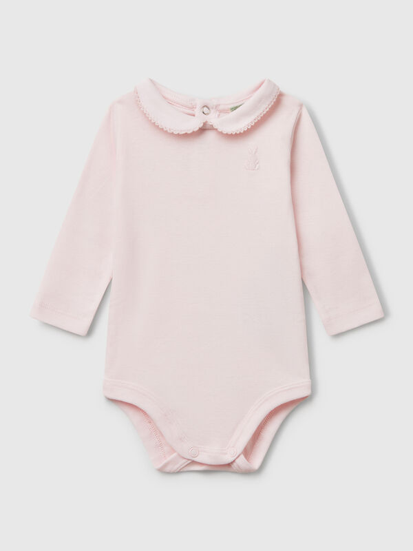 Bodysuit with collar in cotton New Born (0-18 months)