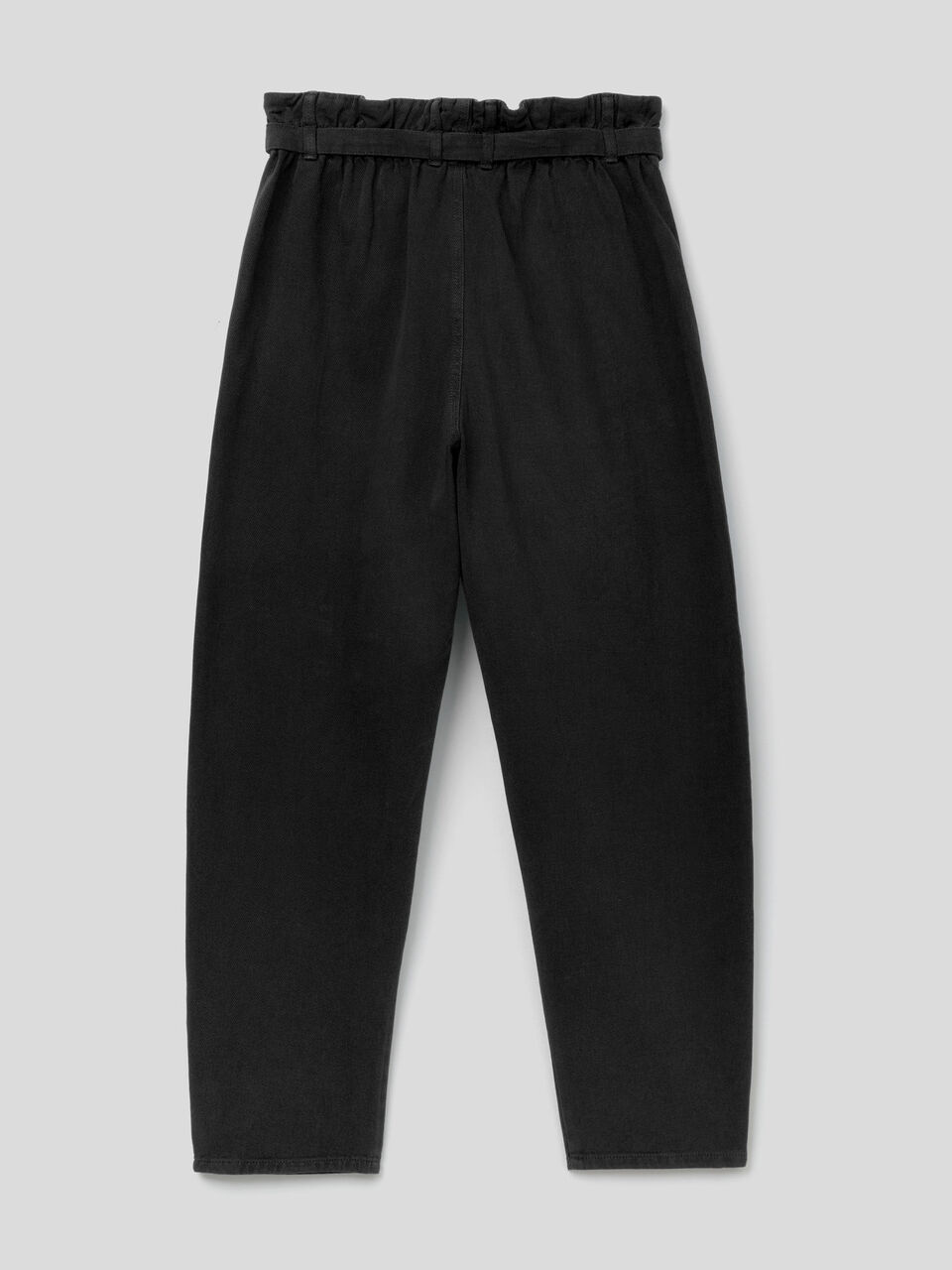 Paperbag trousers in 100% cotton image number 2
