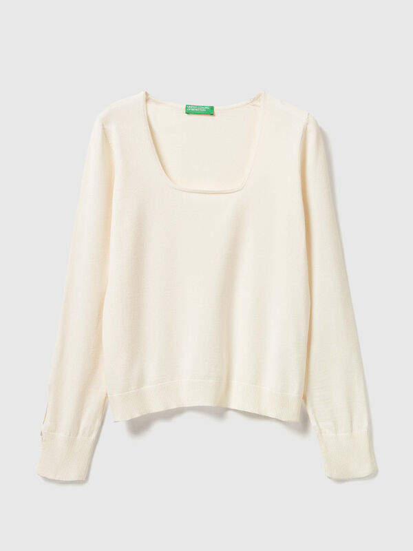 Square neck sweater Women