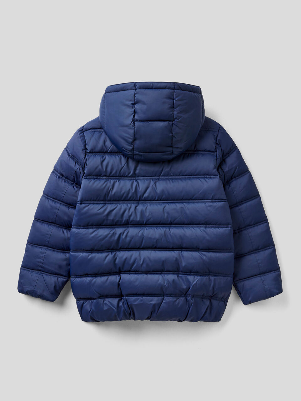 Puffer jacket with hood and logo image number 2