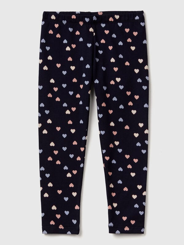 Leggings with red hearts Junior Girl