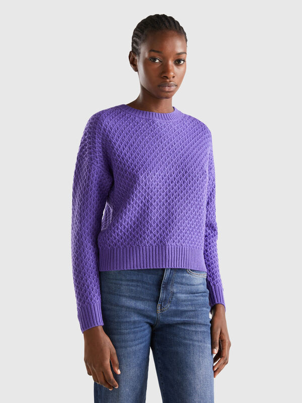 Boxy fit knit sweater