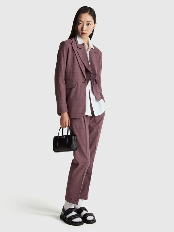 Houndstooth flannel trousers Houndstooth flannel trousers Women