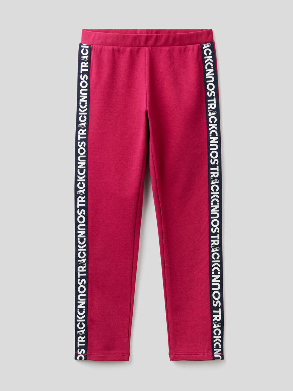 Leggings in organic cotton with stripes image number 1