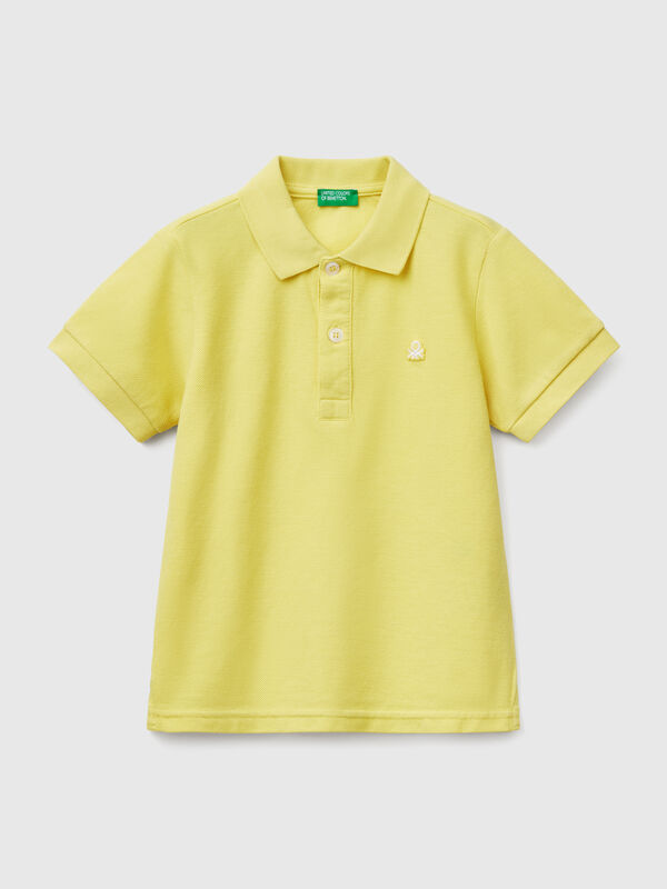 Short sleeve polo in pure cotton Junior Boy