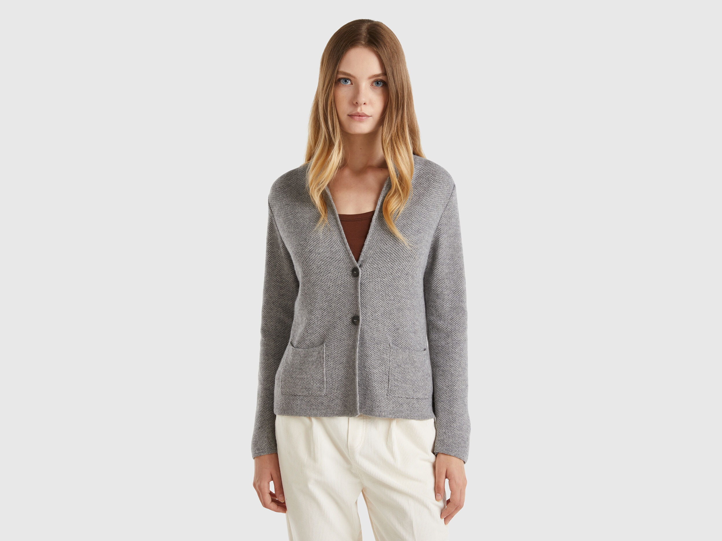 Benetton cashmere blend cardigan clearance