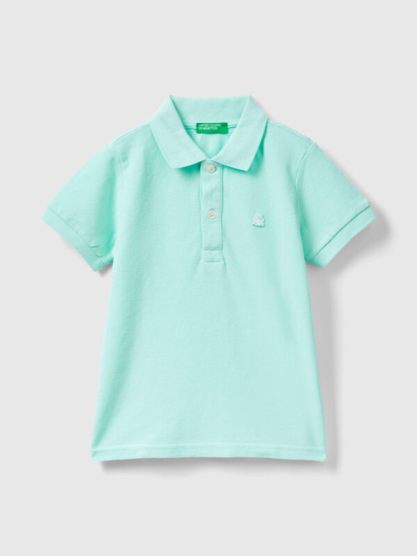 Short sleeve polo in organic cotton Junior Boy