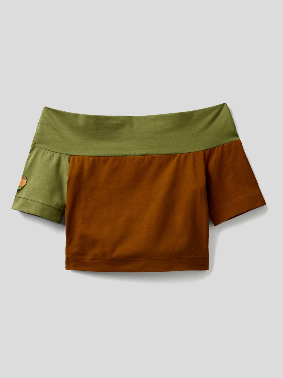 Stretch cotton cropped dress image number 2