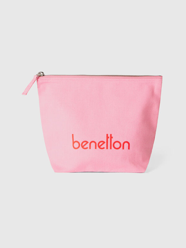 Pink clutch in pure cotton