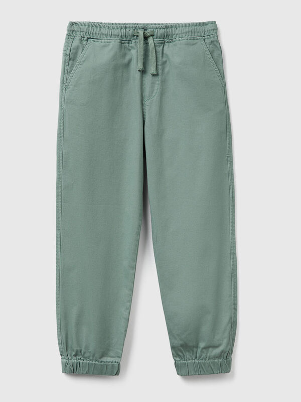 Stretch cotton joggers with drawstring Junior Boy