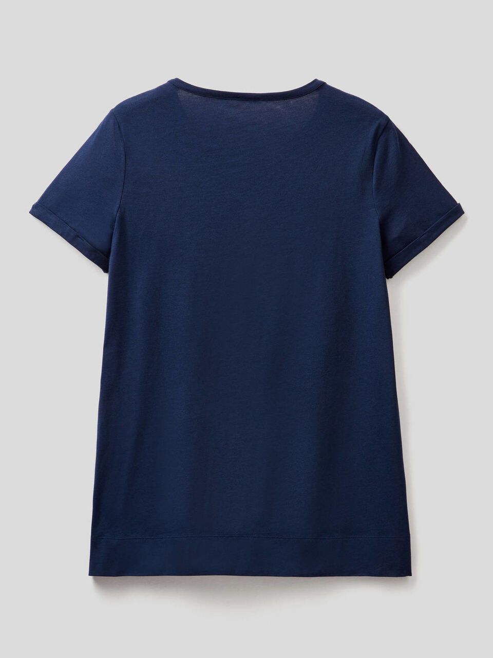 Embroidered t-shirt in pure cotton image number null