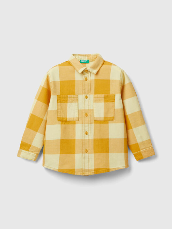 Plaid shirt in 100% cotton