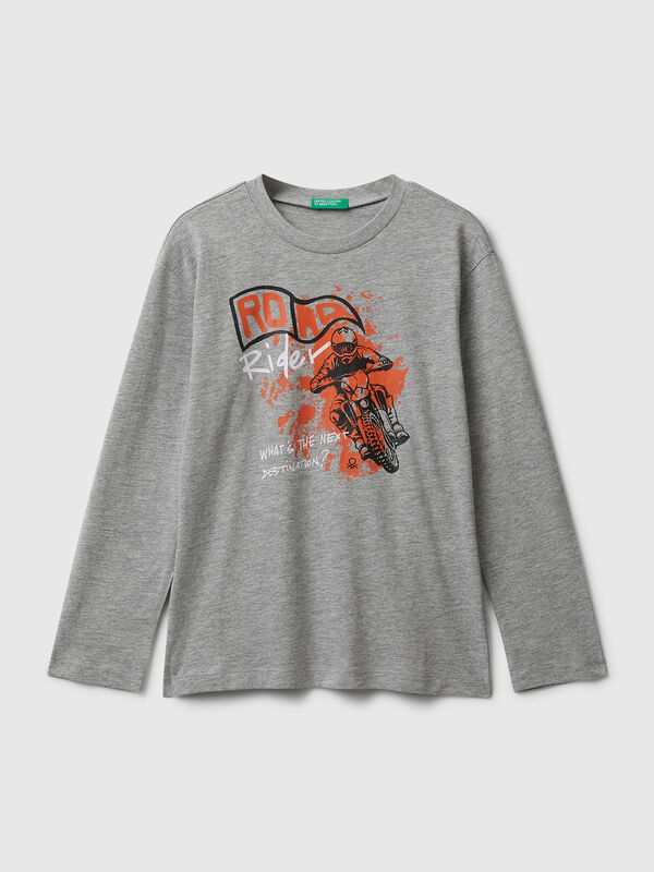 Cotton t-shirt with print Junior Boy