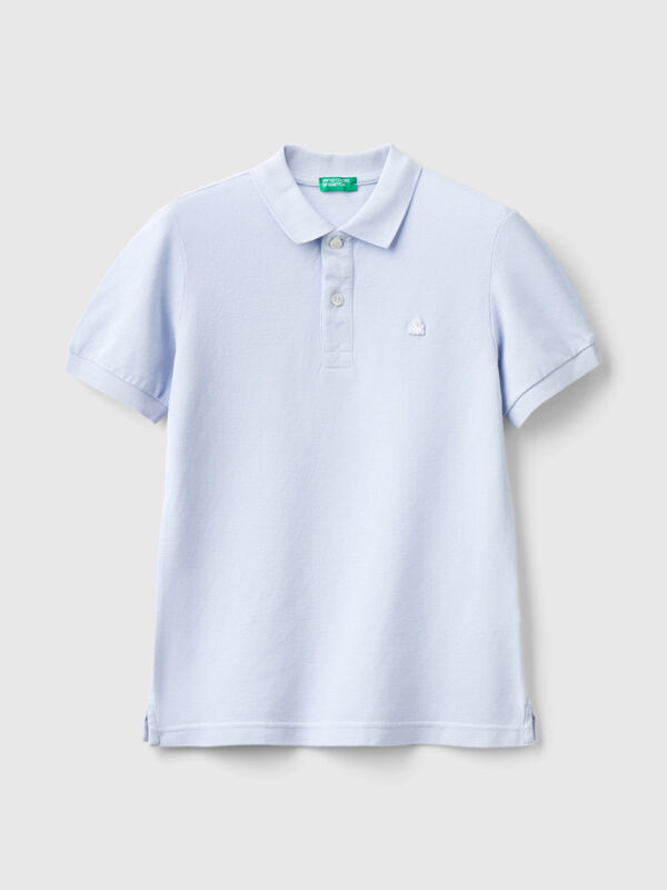 Slim fit polo in 100% organic cotton Junior Boy