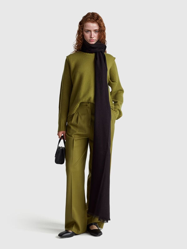 Regular fit trousers in viscose blend Regular fit trousers in viscose blend Women