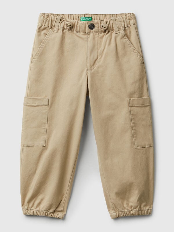 Parachute trousers in stretch cotton Junior Boy