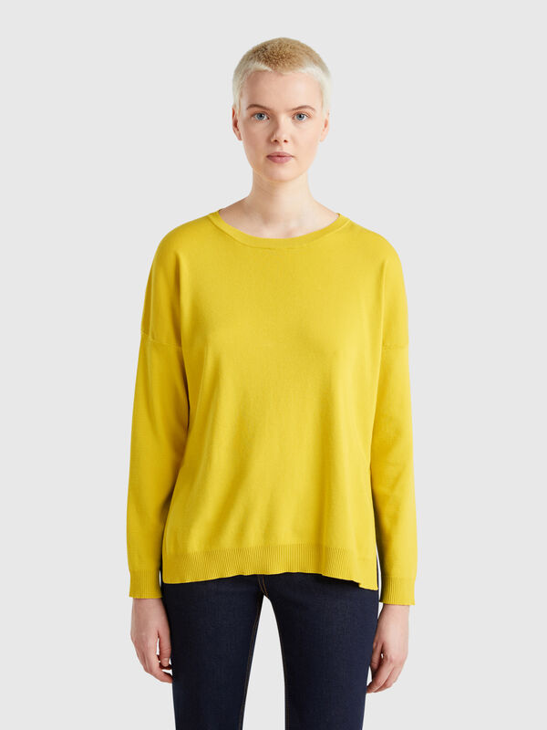 Oversized fit cotton sweater Women