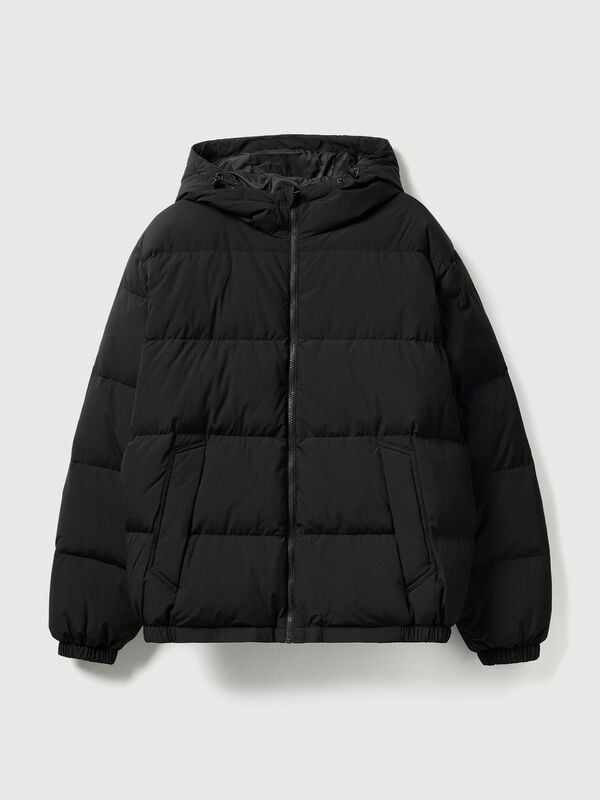 Real recycled down padded jacket Men