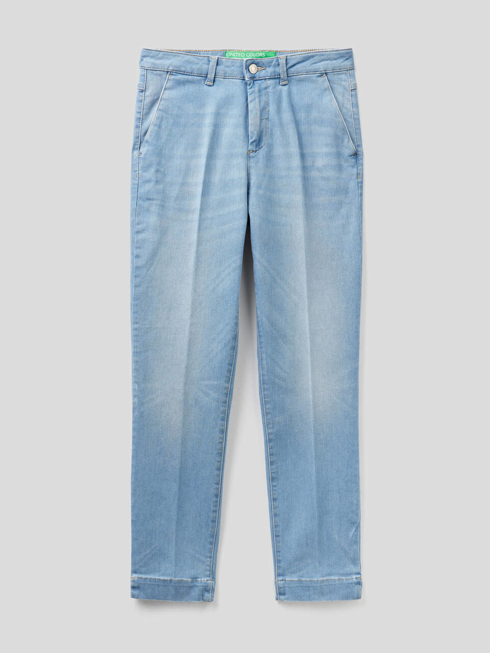 Slim fit denim chinos image number null