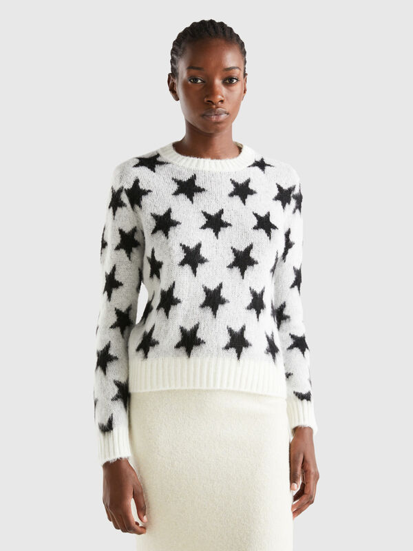 Warm sweater with stars