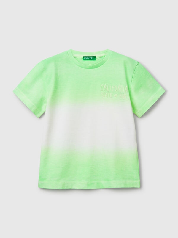 Dip-dye t-shirt with embroidery Junior Boy