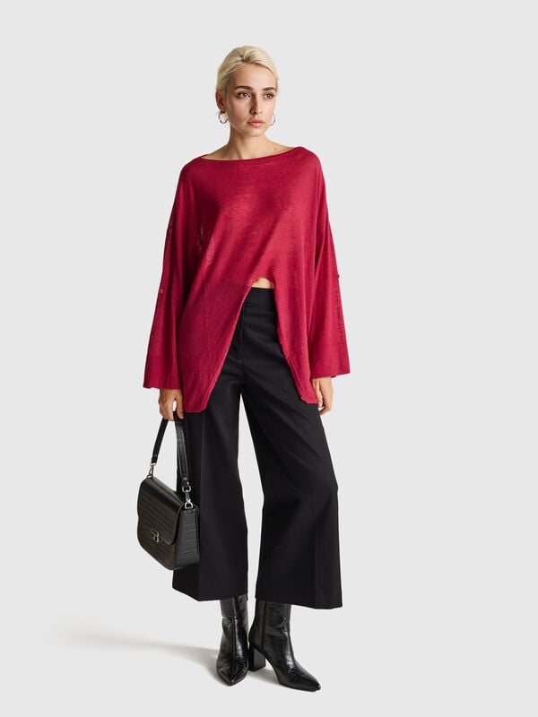 Light sweater with knot Women