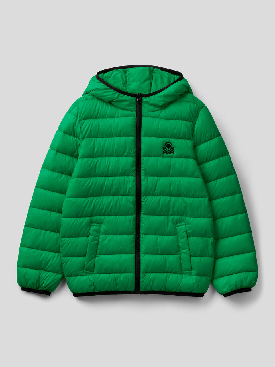Puffer jacket with hood image number 1